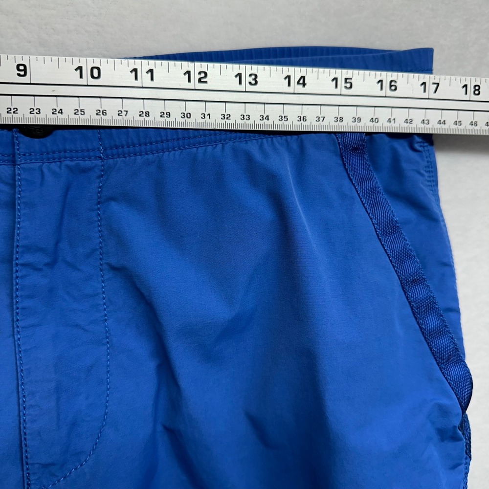 RLX Ralph Lauren Swim Broad Trunks Mens Medium Blue Cargo Unlined Pockets Beach - Picture 6 of 13